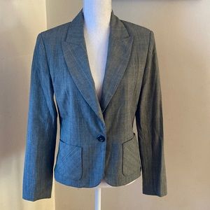 Vintage George Stretch Plaid Blazer